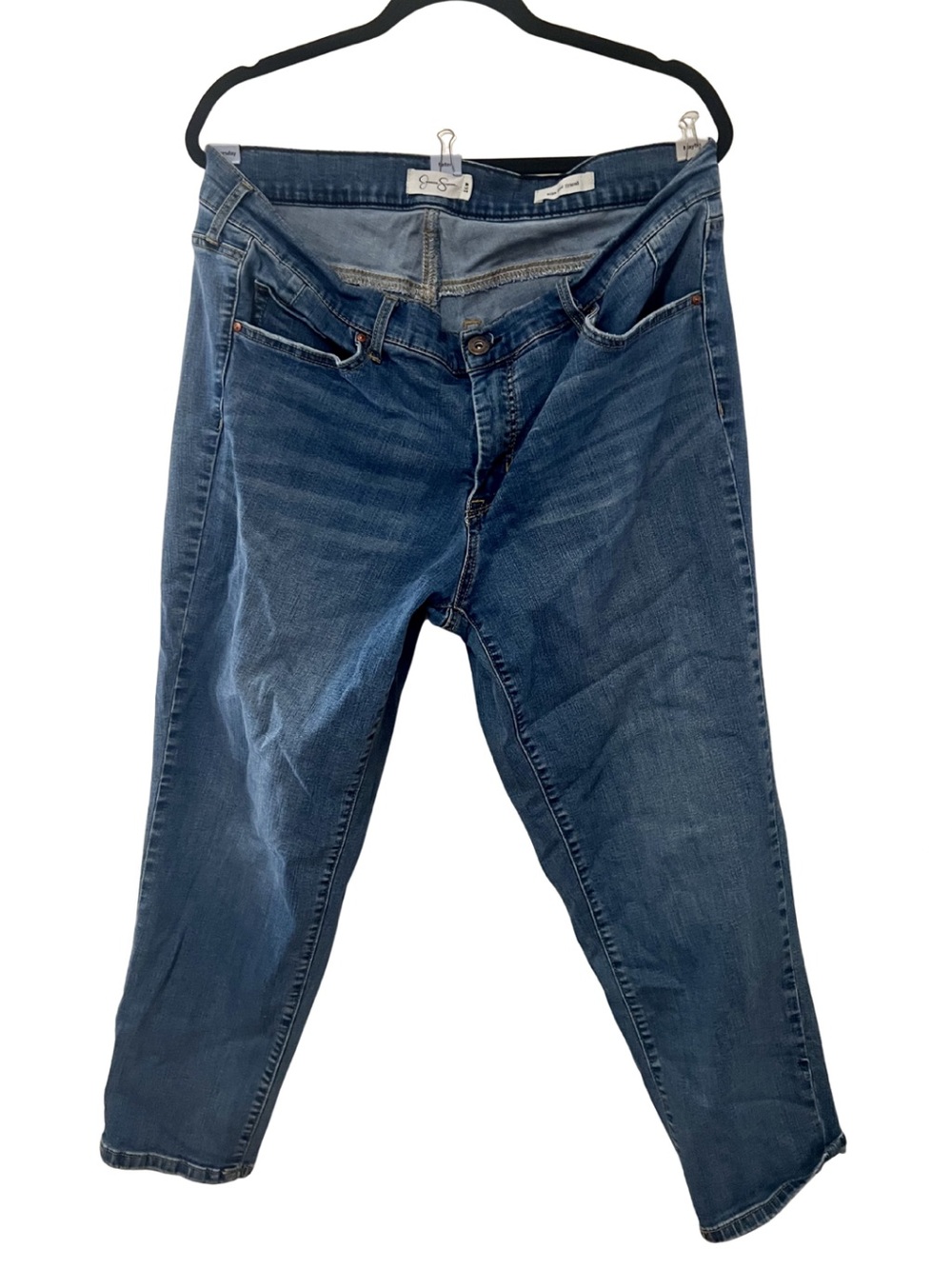 Jessica Simpson "Mika Best Friend" Ankle Jeans | Medium Wash | Size 16W